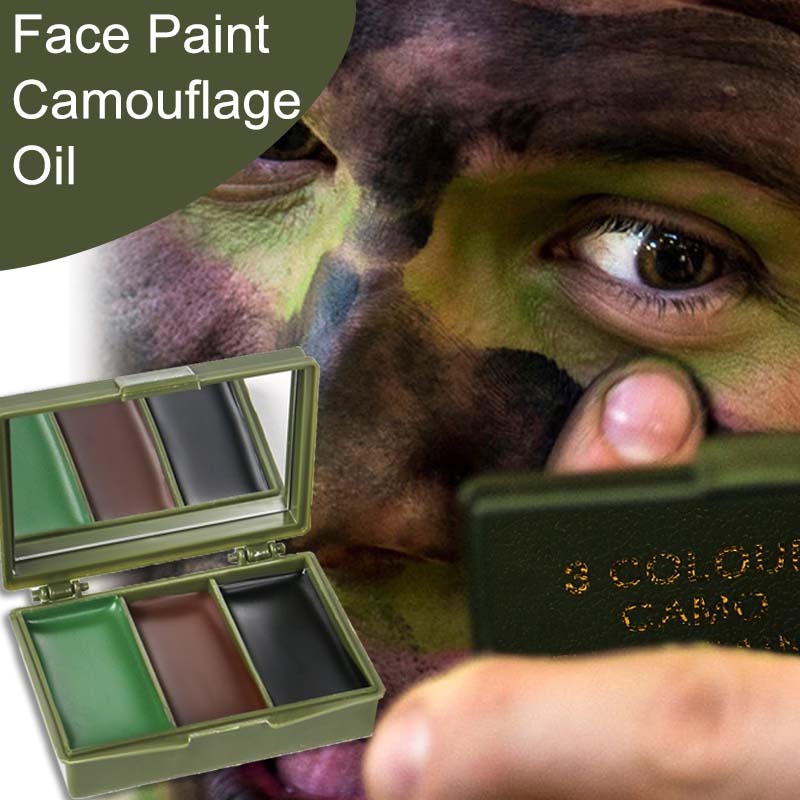 Трехцветная маскировочная крас – обзор и цена Camo Face Paint