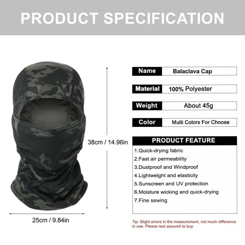 Камуфляжная балаклава-шапка дл – обзор и цена Outdoor Hunting Prints